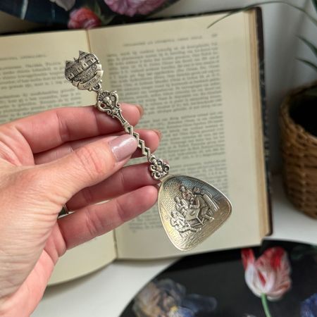 Ложка для сахара коллекционная 12 см серебрение Голландия