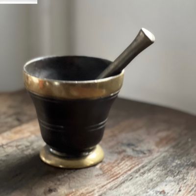 Ступка с пестиком 10 см латунь