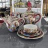 Тарелка Каннон с бессмертными Satsuma 19 см фарфор Япония 