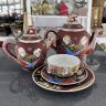 Тарелка Каннон с бессмертными Satsuma 19 см фарфор Япония 