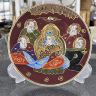 Тарелка Каннон с бессмертными Satsuma 19 см фарфор Япония 