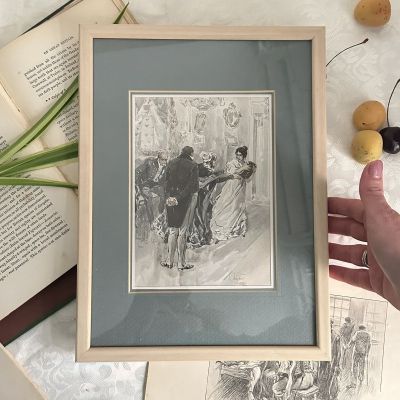 Литография 1912 г Война и Мир в раме