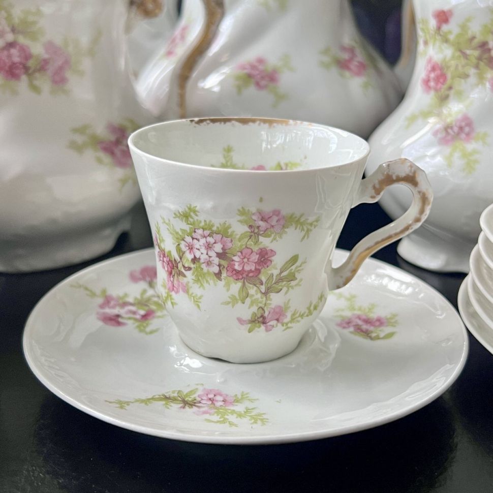 Кофейная пара B&R Limoges 130 мл Арнуво Франция