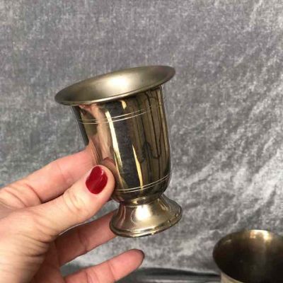 Стакан на ножке хромирование