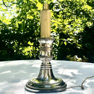 Лампа настольная 31 см серебрение Франция   