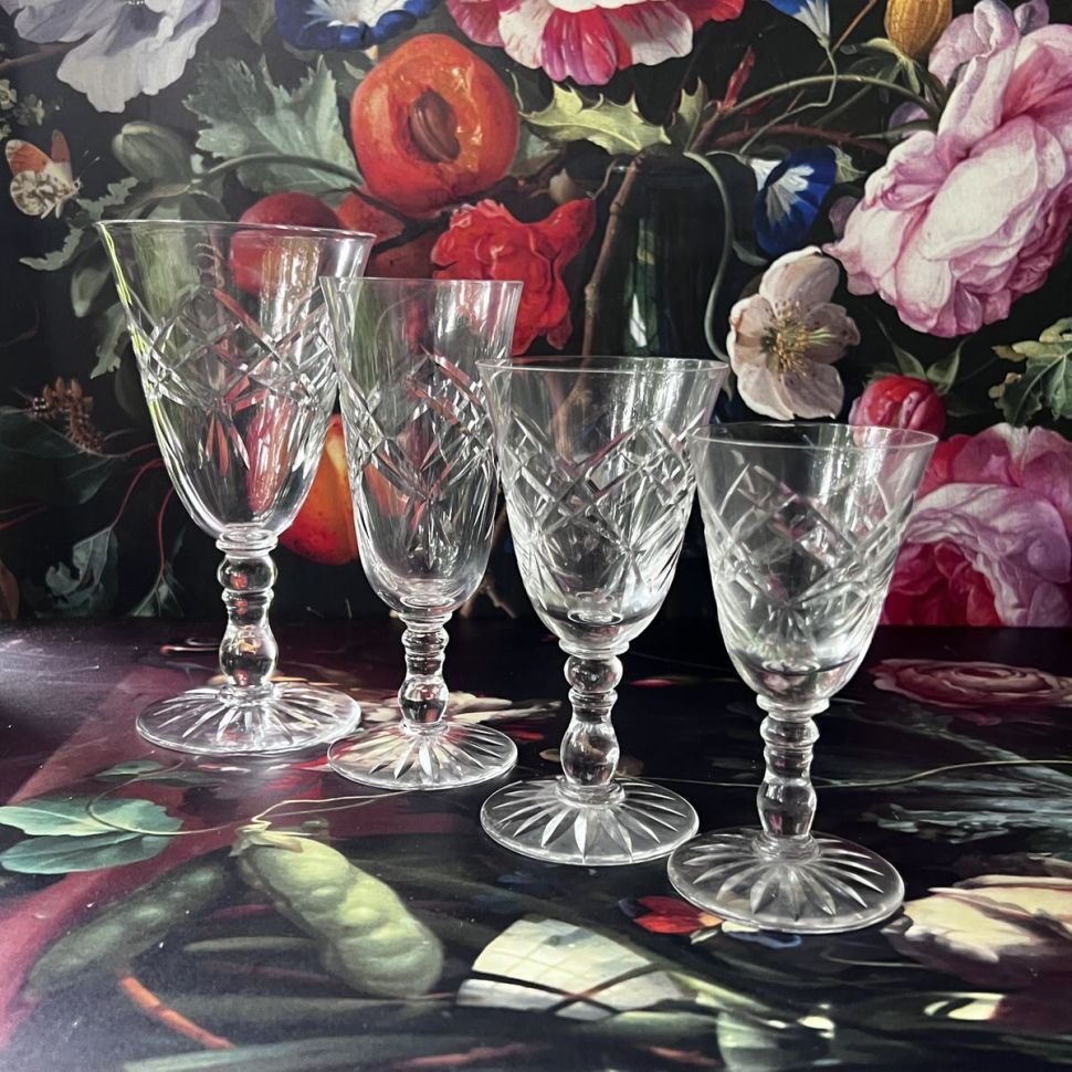 Бокал с гранями 120 мл хрусталь Франция