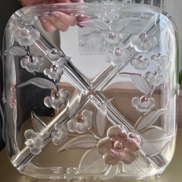 Блюдо менажница 27 см хрусталь Германия