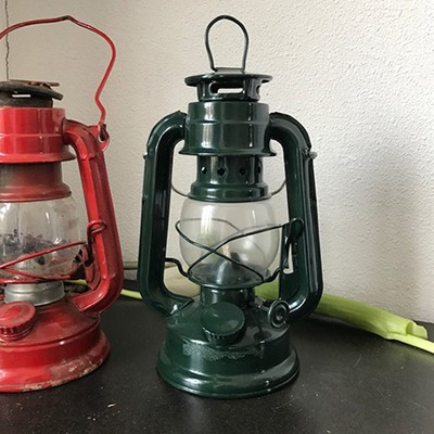Фонарь керосиновый Зеленый