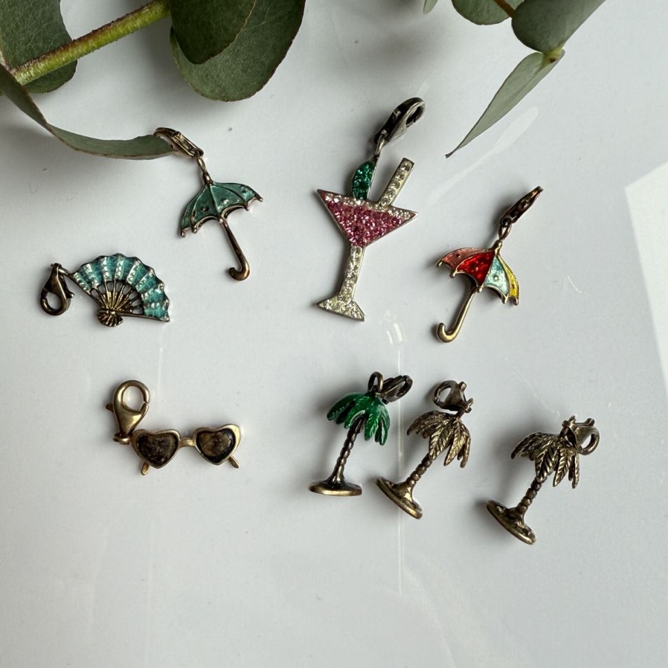 Подвеска шарм Зонт 2,5 см в стиле Thomas Sabo 925 