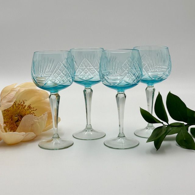 Бокал Nachtmann голубой 250 мл накладной хрусталь Германия