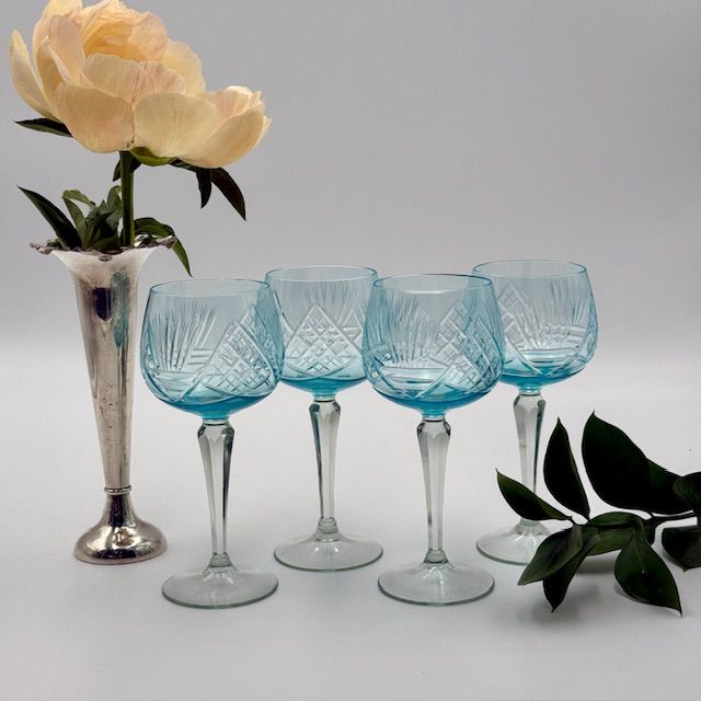 Бокал Nachtmann голубой 250 мл накладной хрусталь Германия