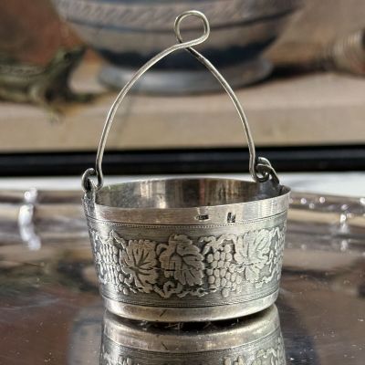 Ситечко для чая 5 см Виноград серебро Франция