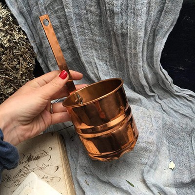 Кашпо настенное медь банка