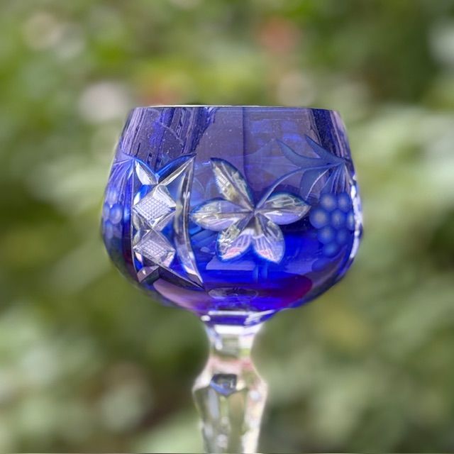 Бокал Anna Hutte синий 200 мл накладной хрусталь Германия
