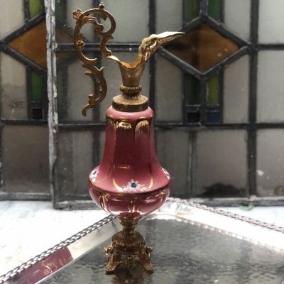 Кувшин декоративный 31 см металл фарфор 