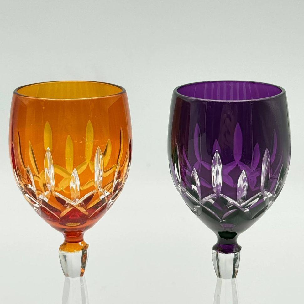 Рюмка набор 4 шт. 75 мл цветной хрусталь Германия