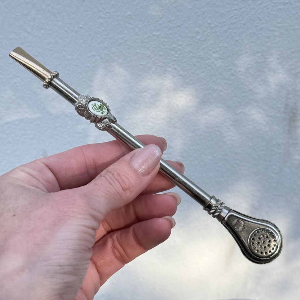 Бомбилья для мате 17 см сталь Аргентина