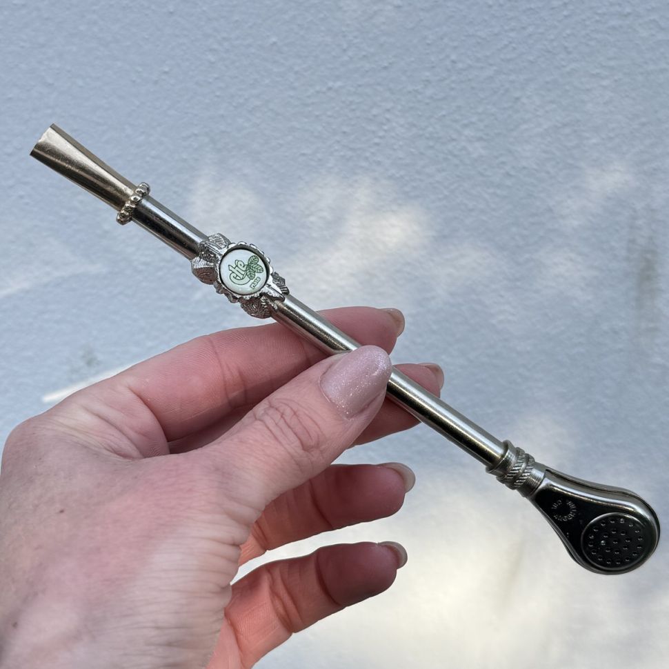 Бомбилья для мате 17 см сталь Аргентина