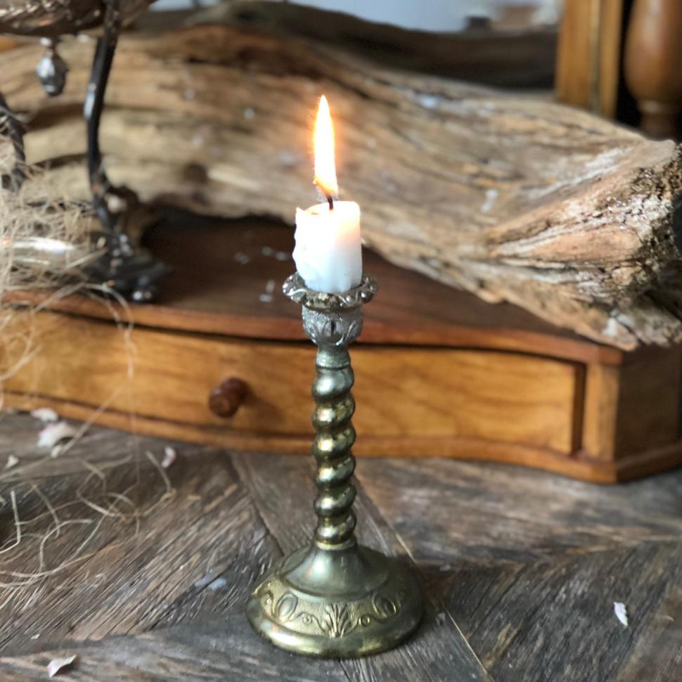 Малый подсвечник спираль окрашеный Англия