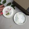 Блюдце подставка Crown Staffordshire Wild Howers 10 см костяной фарфор Англия