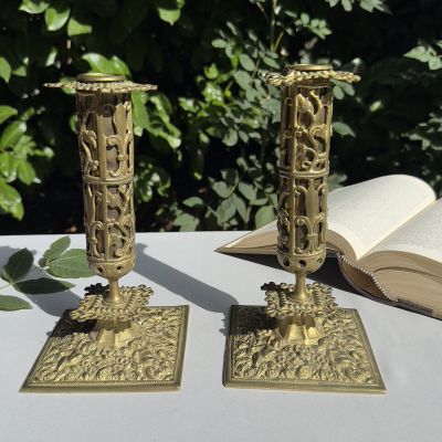 Подсвечник 23 см латунь Франция 