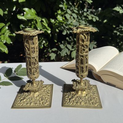 Подсвечник 23 см латунь Франция 