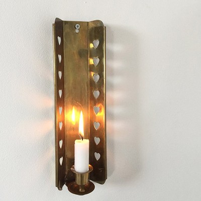 Подсвечник подвесной латунь