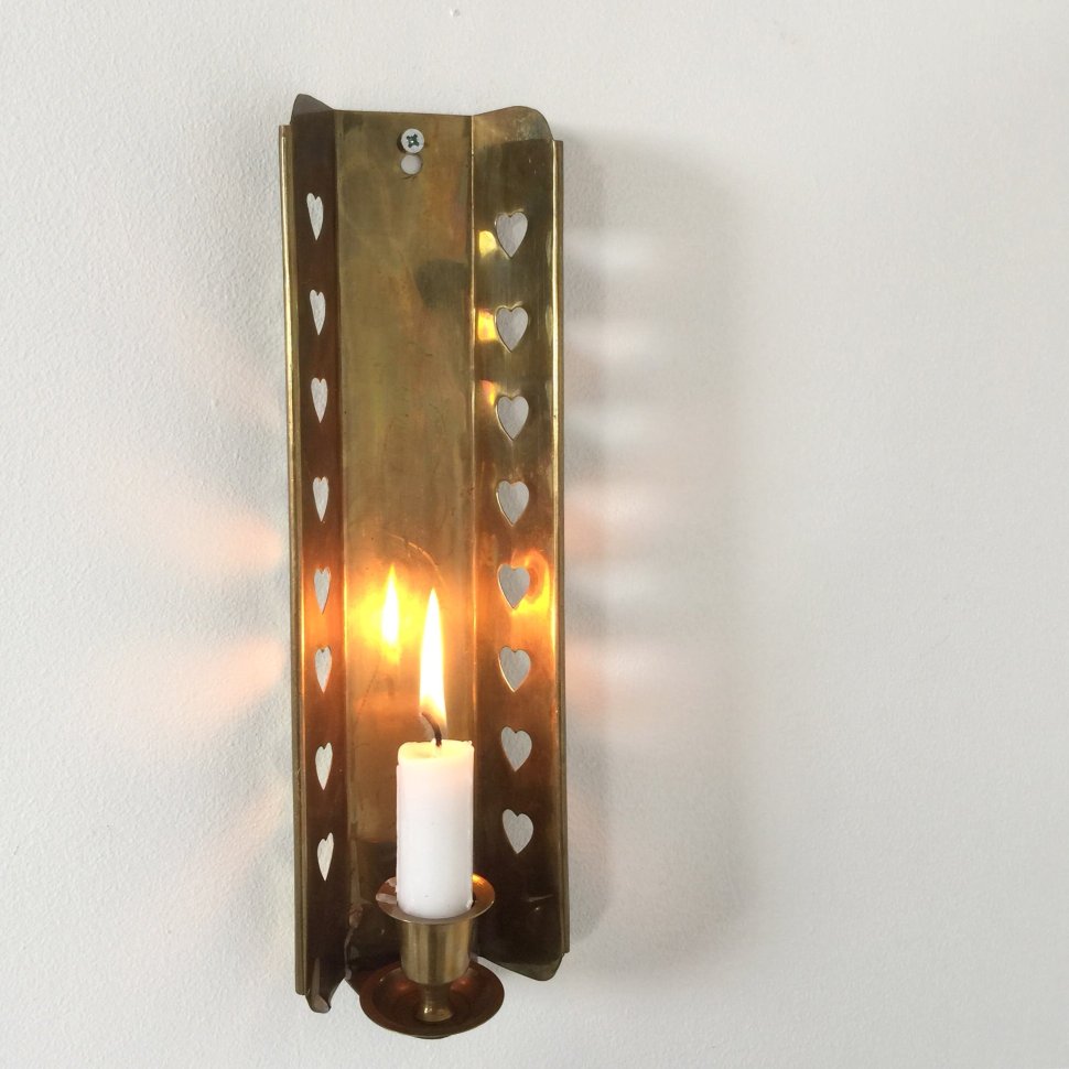 Подсвечник подвесной латунь