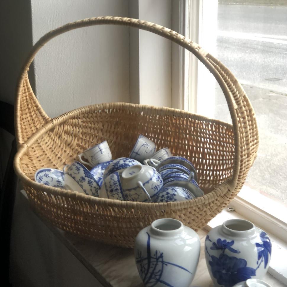 Корзина плетеная солома (отломана ручка)