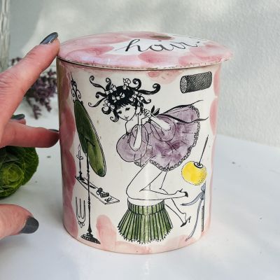 Банка для хранения 13 см керамика