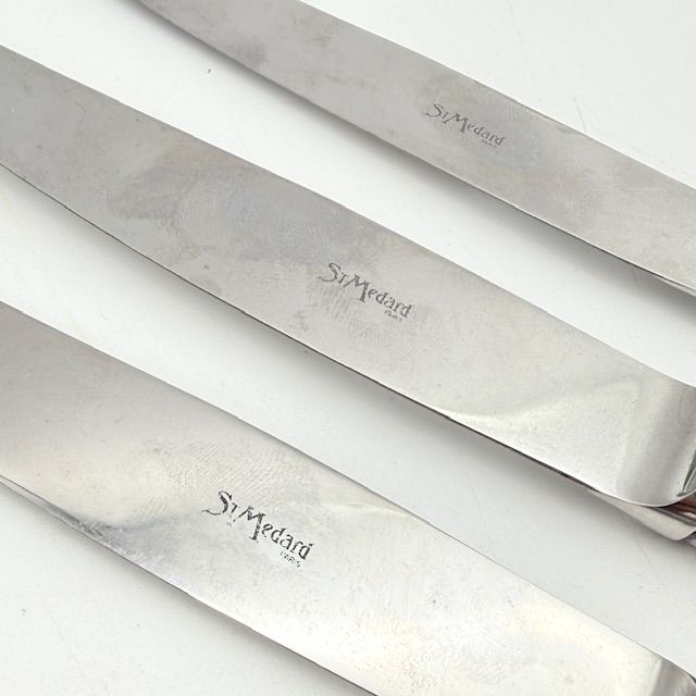 Нож столовый St. Medard 25 см серебрение Франция набор 3 шт
