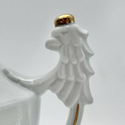 Ваза амфора Лебеди Kaiser Gloria Мейсенский букет 24 см Германия