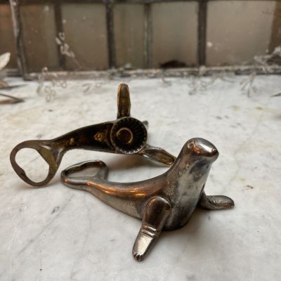 Открывалка Морской котик 12 см сталь
