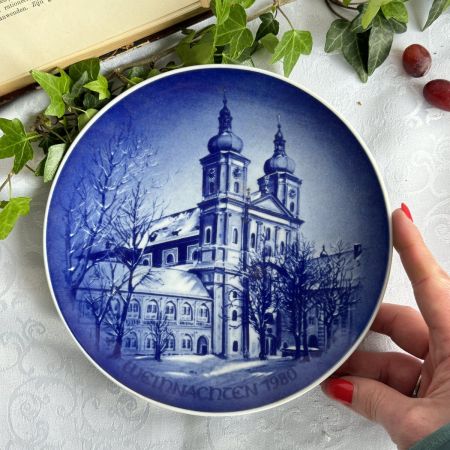 Тарелка Рождественские сказки Winterling 20 см Bavaria 1980 г.