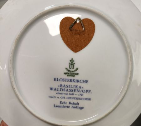 Тарелка Рождественские сказки Winterling 20 см Bavaria 1980 г.