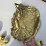 Блюдо Нимфа Ар-нуво 28 см латунь