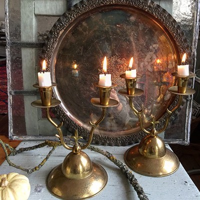 Подсвечник канделябр на две свечи