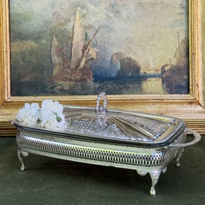 Блюдо для запекания и подачи на ножках Pyrex by Corning 39 см США