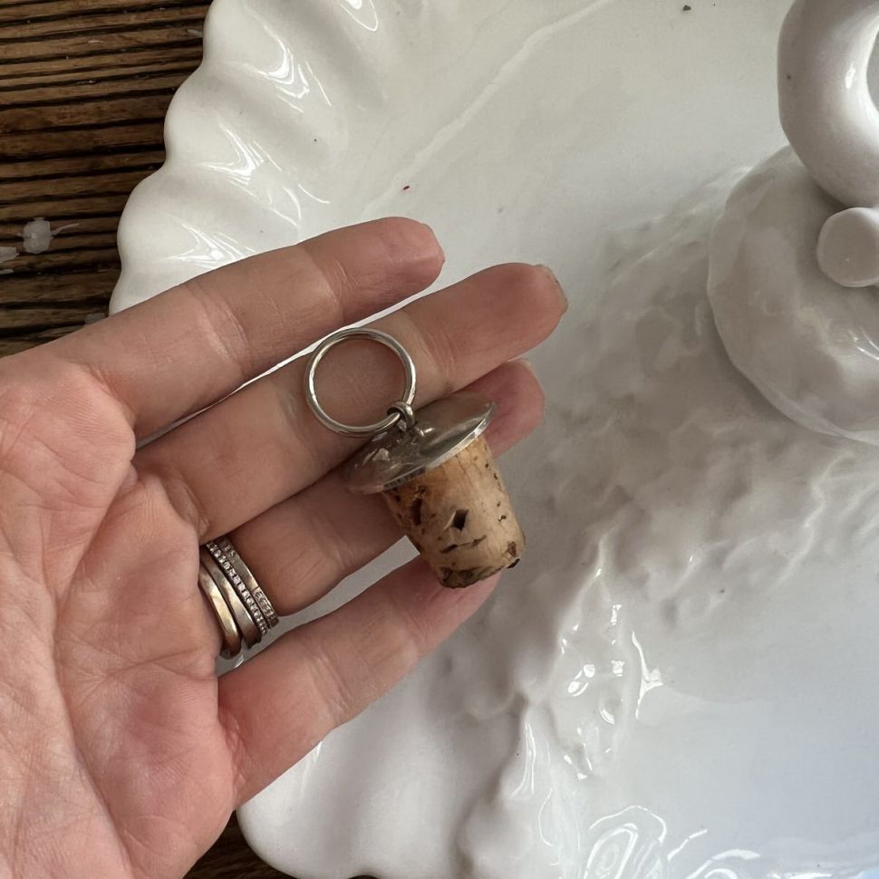 Пробка для бутылки с кольцом металл пробка