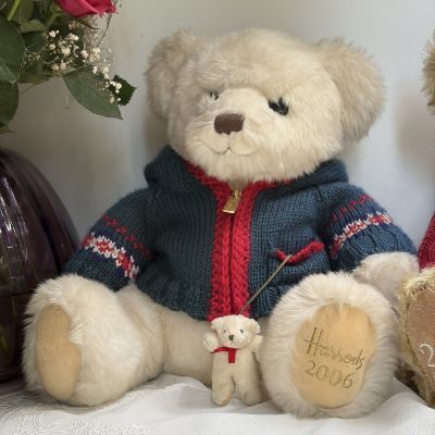 Мягкая игрушка Harrods Christmas Teddy Bear 2006 Alexander 34 см Англия