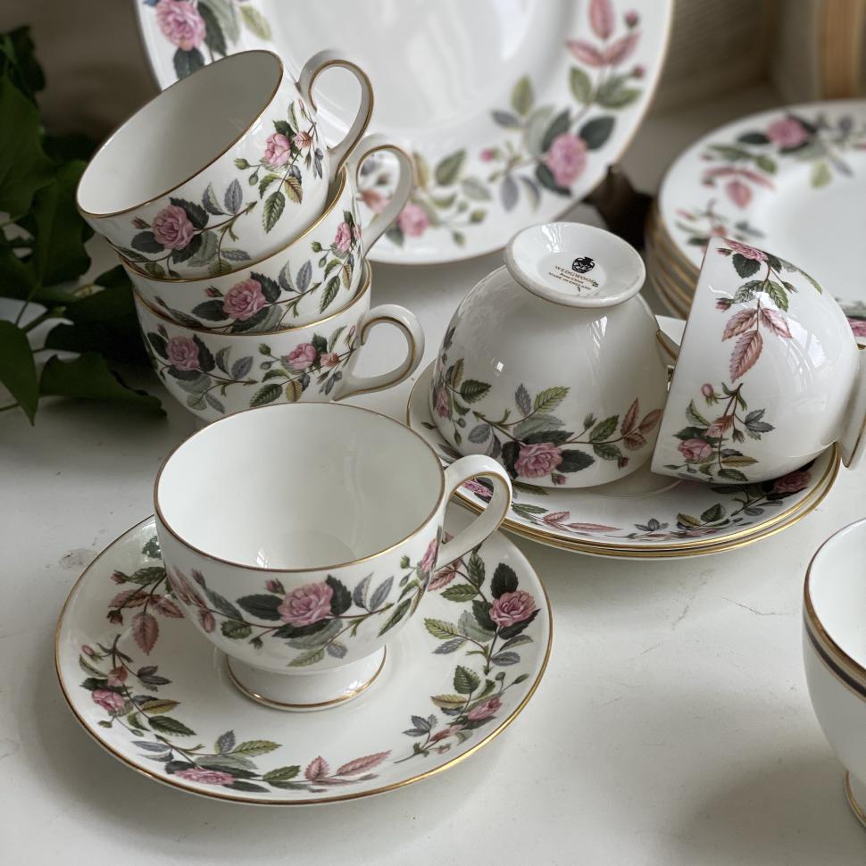 Чайная пара 150 мл Wedgwood Hathaway Rose  Англия