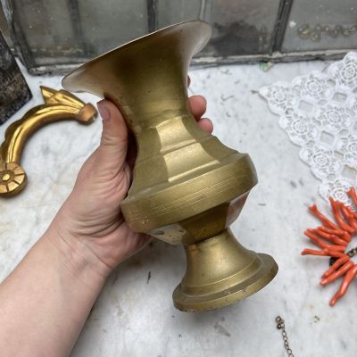 Ваза 17 см латунь