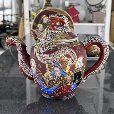 Чайник Каннон с бессмертными Satsuma 1 л фарфор Япония  