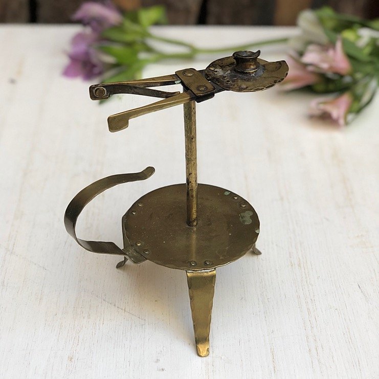 Подсвечник латунь Прищепка