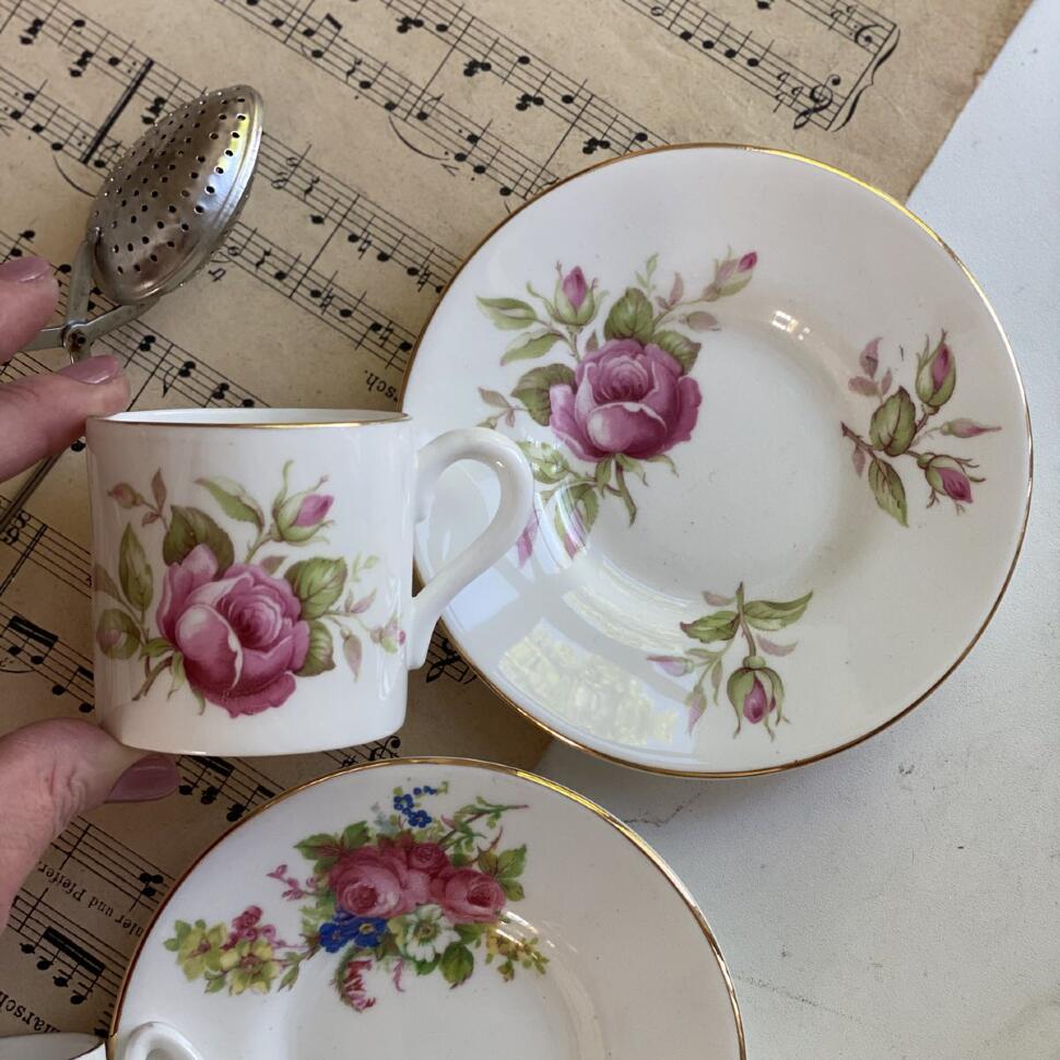 Кофейная пара 110 мл Англия костяной фарфор