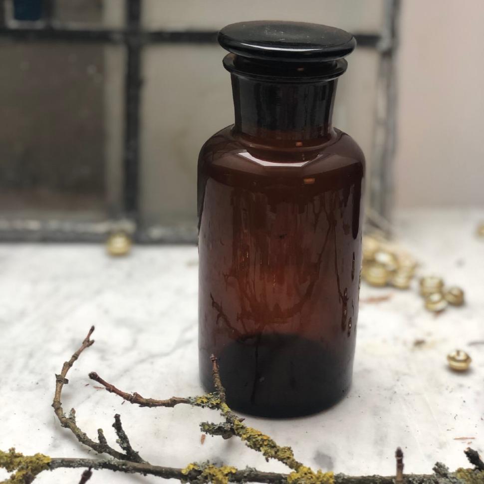 Банка аптечный коричневый 15 см