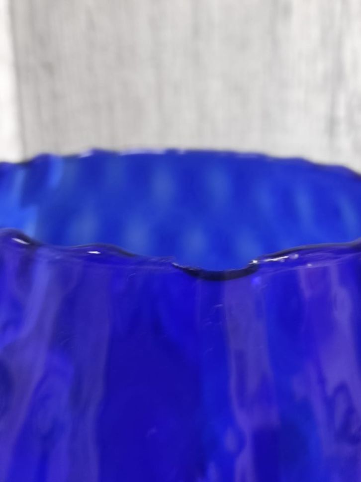 Ваза на ножке Бокал 32 см хрустальное стекло Мурано уценка