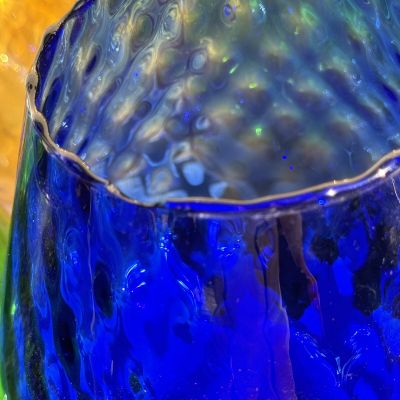 Ваза на ножке Бокал 32 см хрустальное стекло Мурано уценка