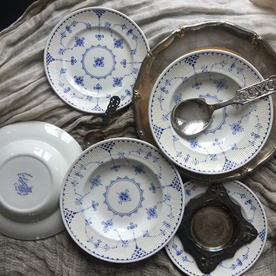 Тарелка десертная Furnivals Indisch Blau 18 см