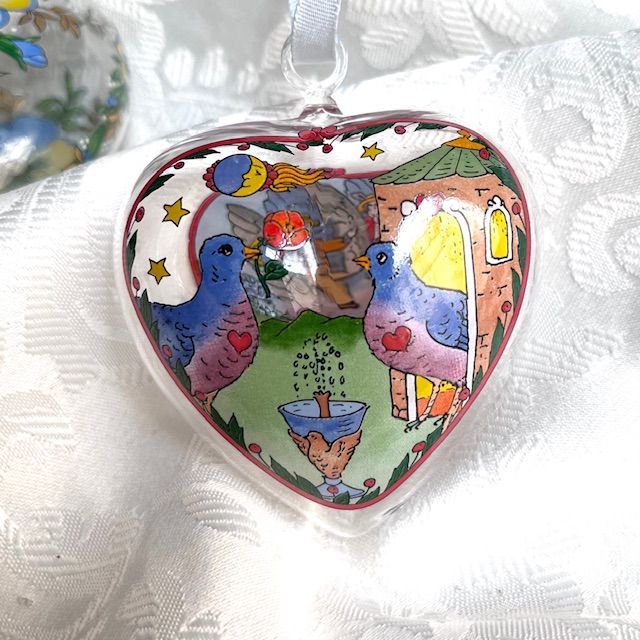 Подвес Hutschenreuther Сердце стекло 8 см Германия 2016 г.